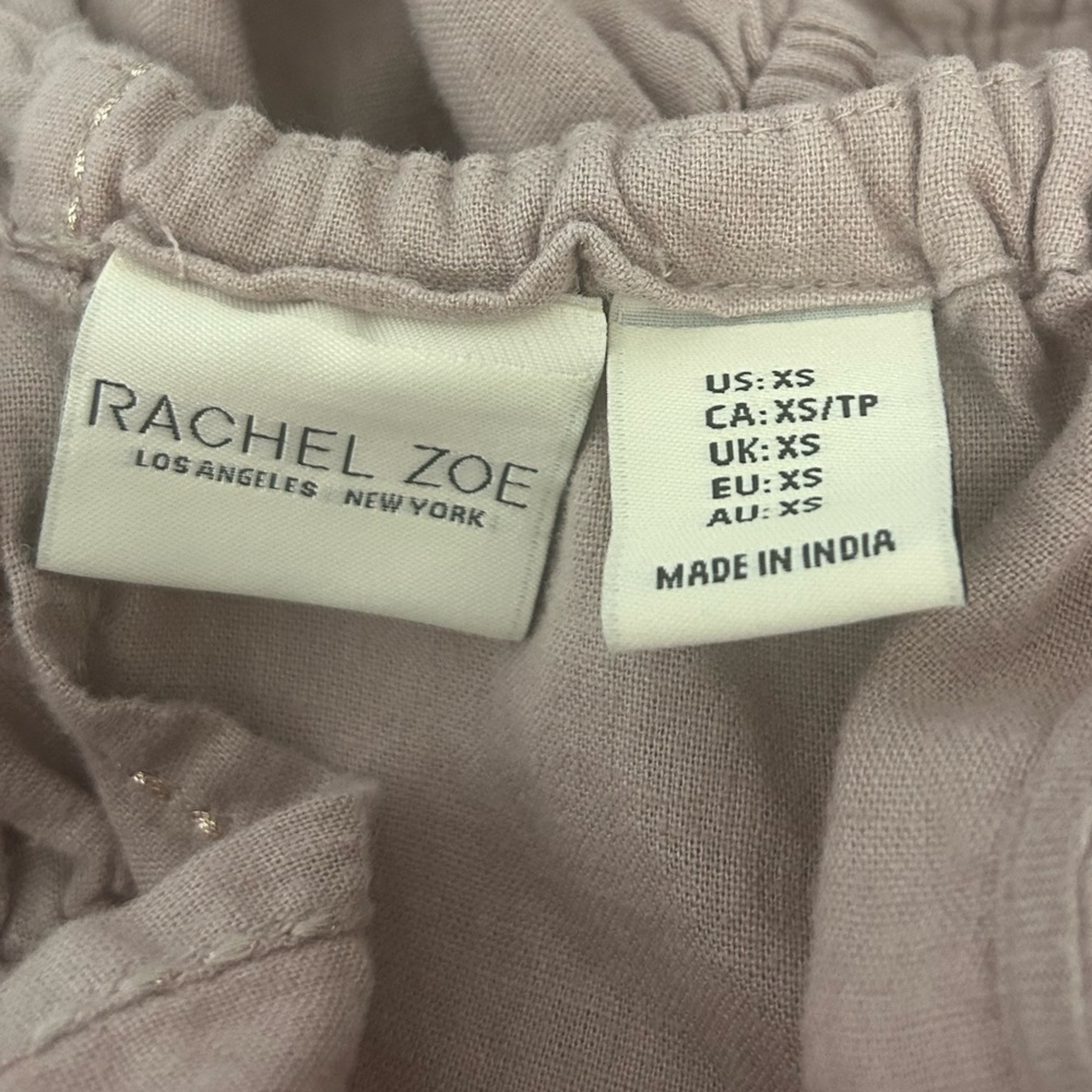 Rachel Zoe linen blend tiered maxi size xs - Picture 7 of 8